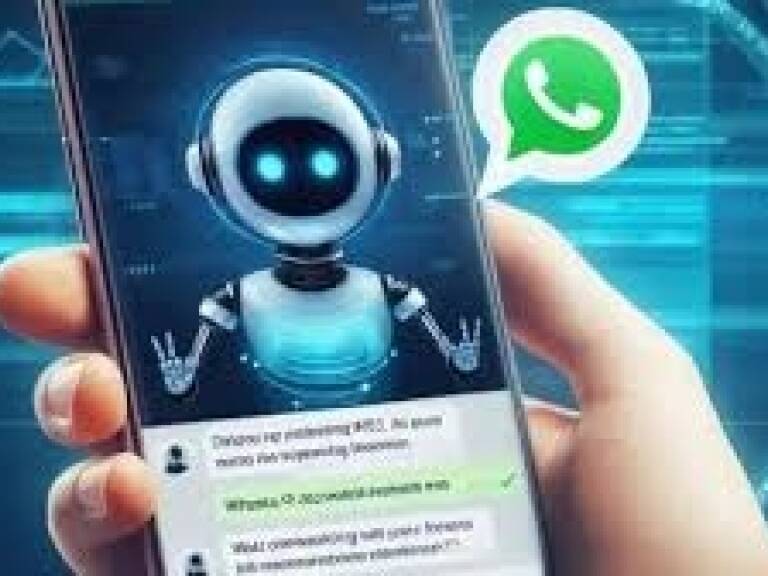 Aprende ingls  a travs del crculo azul de WhatsApp sin pagar nada a la IA de Meta.